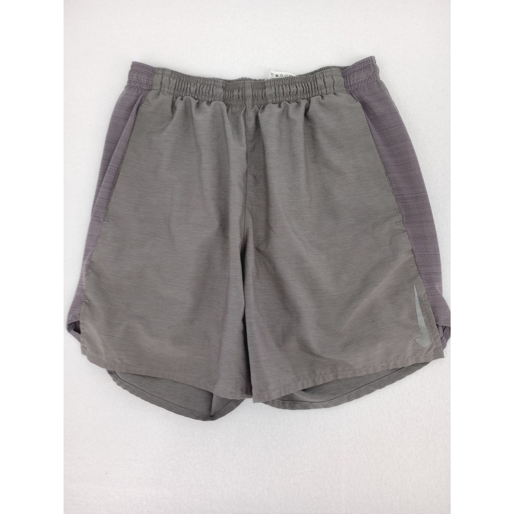 Men's Challenger 2-in-1 Running Shorts Gray Size Small AJ7741-056 READ